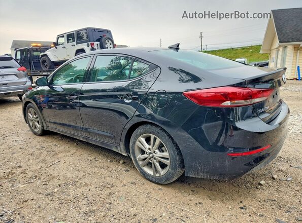 5NPD84LF1JH281733 2018 HYUNDAI ELANTRA Black უკანა მარცხენა