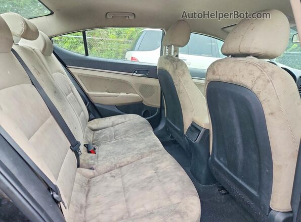 5NPD84LF1JH281733 2018 HYUNDAI ELANTRA Black უკანა სავარძლების ხედი