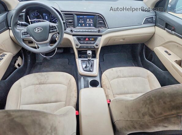 5NPD84LF1JH281733 2018 HYUNDAI ELANTRA Black წინა პანელის ხედი