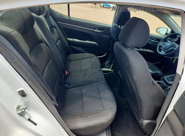 5NPD84LF1JH297057 2018 HYUNDAI ELANTRA White უკანა სავარძლების ხედი