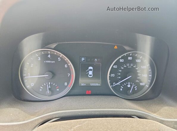 5NPD84LF1JH297057 2018 HYUNDAI ELANTRA White ხელსაწყოთა პანელის ხედი