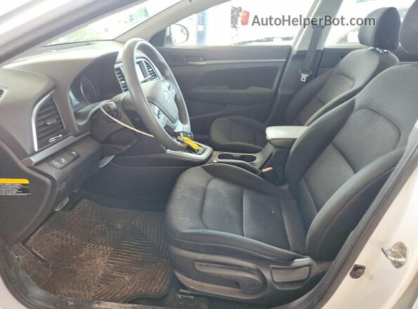 5NPD84LF1JH297057 2018 HYUNDAI ELANTRA White წინა სალონის ხედი