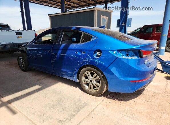 5NPD84LF1JH307666 2018 HYUNDAI ELANTRA Blue უკანა მარცხენა