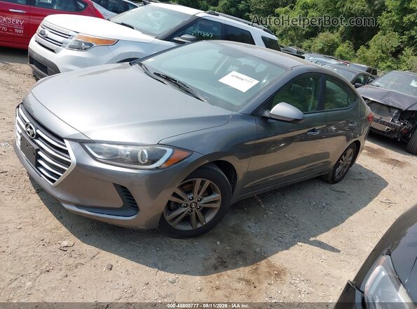 5NPD84LF1JH311717 2018 HYUNDAI ELANTRA Gray Передня ліва чверть