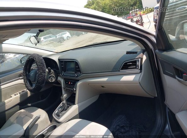 5NPD84LF1JH311717 2018 HYUNDAI ELANTRA Gray Вид салону спереду