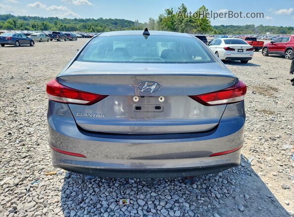 5NPD84LF1JH312284 2018 HYUNDAI ELANTRA Gray Widok z tyłu