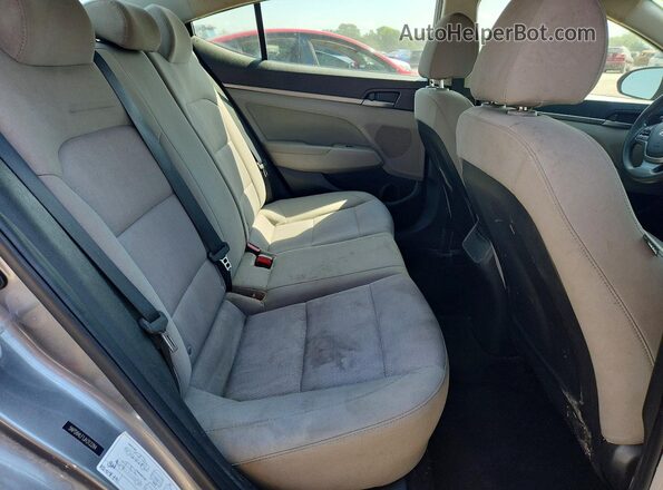 5NPD84LF1JH312284 2018 HYUNDAI ELANTRA Gray Widok tylnych siedzeń