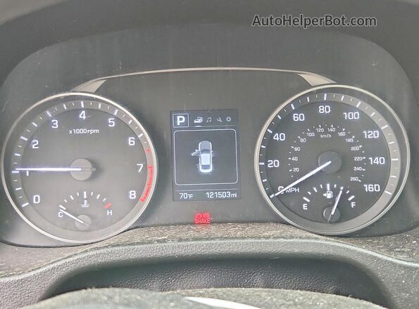 5NPD84LF1JH312284 2018 HYUNDAI ELANTRA Gray Widok zestawu wskaźników