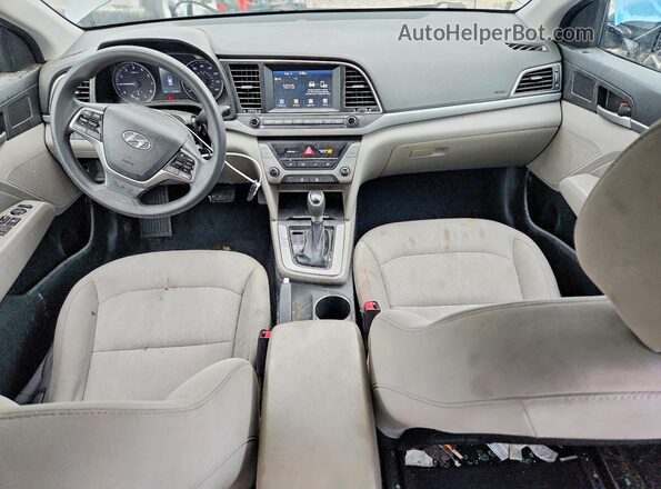5NPD84LF1JH312284 2018 HYUNDAI ELANTRA Gray Widok deski rozdzielczej