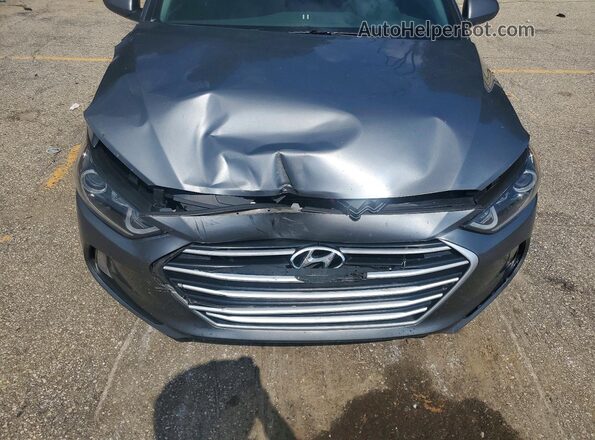 5NPD84LF1JH322586 2018 HYUNDAI ELANTRA Серый Вид задней части салона