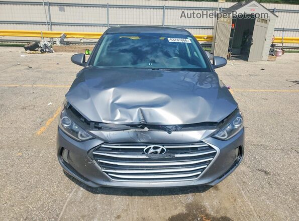 5NPD84LF1JH322586 2018 HYUNDAI ELANTRA Серый Вид спереди