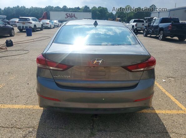 5NPD84LF1JH322586 2018 HYUNDAI ELANTRA Серый Вид сзади