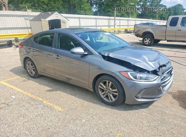 5NPD84LF1JH322586 2018 HYUNDAI ELANTRA Серый Передняя правая четверть