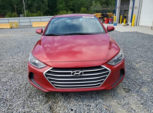 5NPD84LF1JH327951 2018 HYUNDAI ELANTRA Red Widok z przodu
