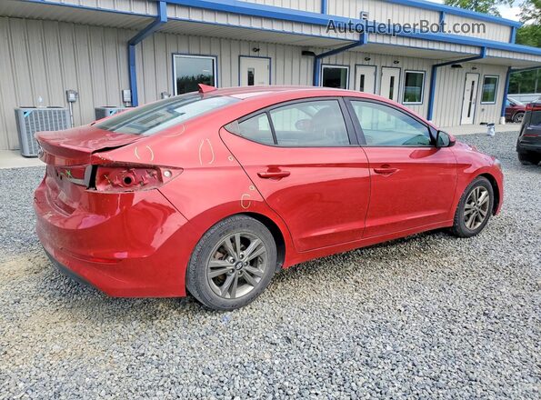 5NPD84LF1JH327951 2018 HYUNDAI ELANTRA Red Tył prawy