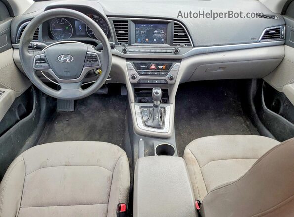 5NPD84LF1JH327951 2018 HYUNDAI ELANTRA Red Widok deski rozdzielczej