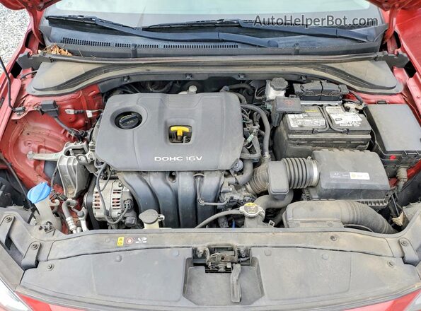 5NPD84LF1JH327951 2018 HYUNDAI ELANTRA Red Widok wnętrza z tyłu