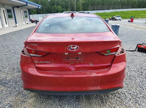 5NPD84LF1JH327951 2018 HYUNDAI ELANTRA Red Widok z tyłu