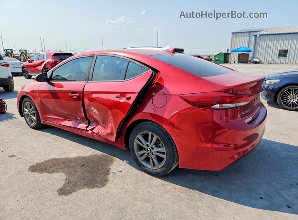 5NPD84LF1JH346726 2018 HYUNDAI ELANTRA Red Задня ліва чверть