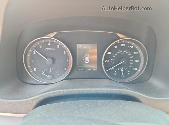 5NPD84LF1JH346726 2018 HYUNDAI ELANTRA Red Вид щитка приладів
