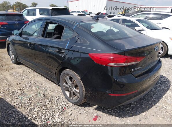 5NPD84LF1JH348833 2018 HYUNDAI ELANTRA Black უკანა მარცხენა