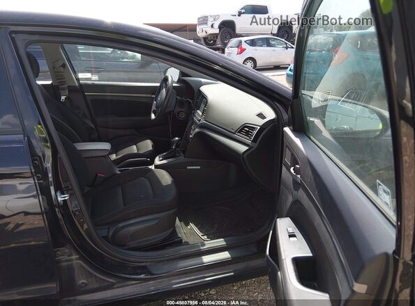5NPD84LF1JH348833 2018 HYUNDAI ELANTRA Black წინა სალონის ხედი