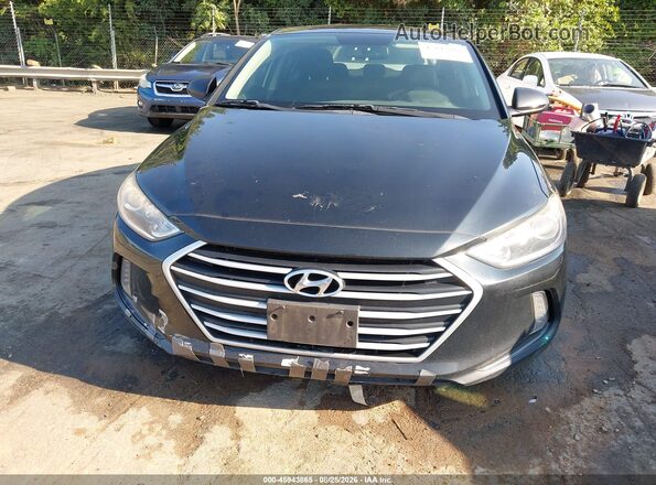 5NPD84LF1JH368225 2018 HYUNDAI ELANTRA Black Widok zestawu wskaźników