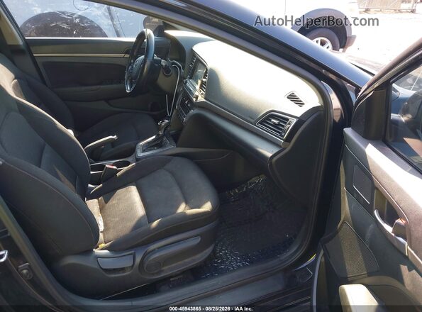 5NPD84LF1JH368225 2018 HYUNDAI ELANTRA Black Widok wnętrza z przodu