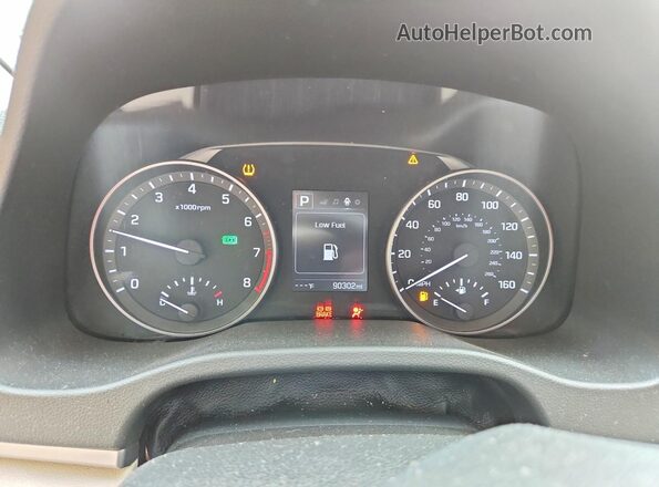5NPD84LF1JH373120 2018 HYUNDAI ELANTRA White Instrument cluster view