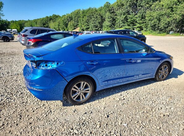 5NPD84LF1JH391102 2018 HYUNDAI ELANTRA Синий Задняя правая четверть