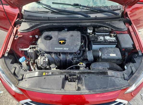 5NPD84LF1JH401997 2018 HYUNDAI ELANTRA Red Սալոնի հետևի տեսք