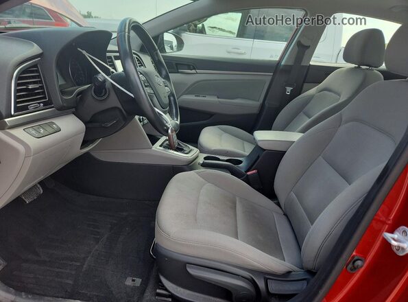 5NPD84LF1JH401997 2018 HYUNDAI ELANTRA Red Սալոնի դիմացի տեսք