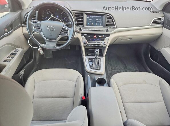 5NPD84LF1JH401997 2018 HYUNDAI ELANTRA Red Առջևի վահանակի տեսք