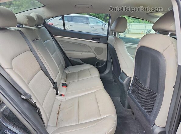 5NPD84LF1KH427324 2019 HYUNDAI ELANTRA Black Rear seats view