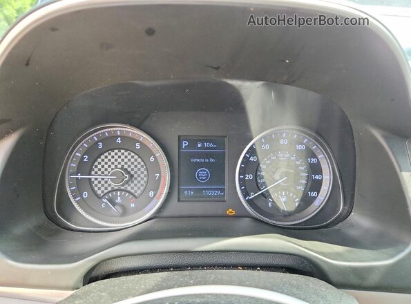 5NPD84LF1KH427324 2019 HYUNDAI ELANTRA Black Instrument cluster view