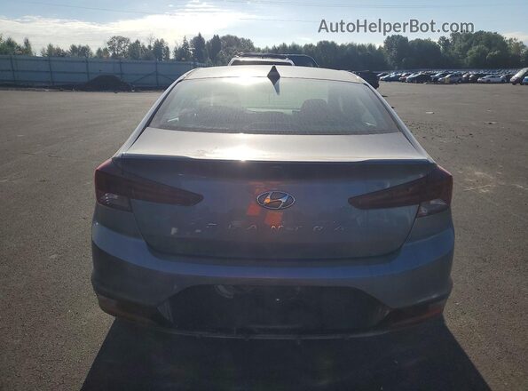 5NPD84LF1KH432037 2019 HYUNDAI ELANTRA Серый Вид сзади