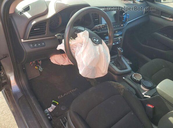 5NPD84LF1KH432037 2019 HYUNDAI ELANTRA Серый Вид панели приборов