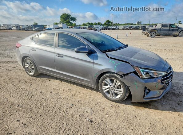 5NPD84LF1KH435116 2019 HYUNDAI ELANTRA Серый Передняя правая четверть