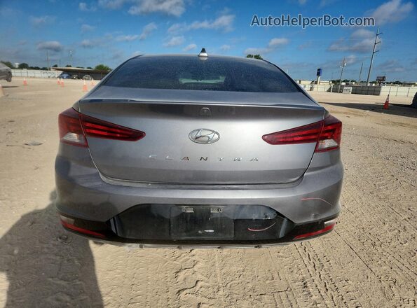 5NPD84LF1KH435116 2019 HYUNDAI ELANTRA Серый Вид сзади