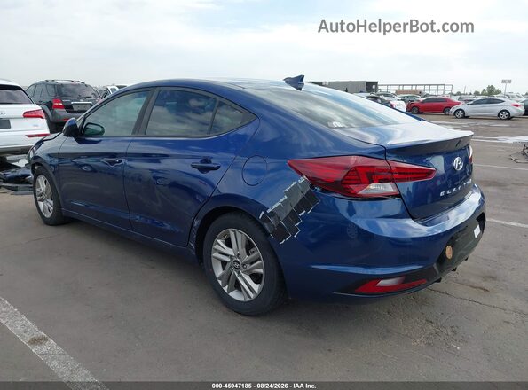 5NPD84LF1KH463126 2019 HYUNDAI ELANTRA Blue უკანა მარცხენა