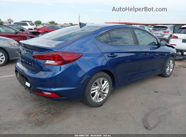 5NPD84LF1KH463126 2019 HYUNDAI ELANTRA Blue უკანა მარჯვენა
