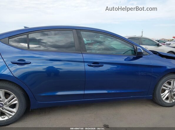 5NPD84LF1KH463126 2019 HYUNDAI ELANTRA Blue სალონის 360-გრადუსიანი ხედი