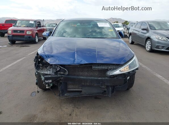 5NPD84LF1KH463126 2019 HYUNDAI ELANTRA Blue უკანა სალონის ხედი