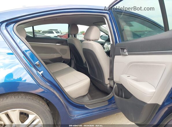 5NPD84LF1KH463126 2019 HYUNDAI ELANTRA Blue VIN კოდის სტიკერის ხედი