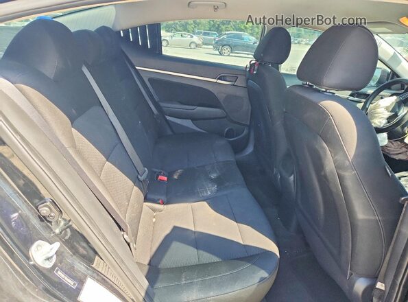 5NPD84LF1KH469458 2019 HYUNDAI ELANTRA Black უკანა სავარძლების ხედი