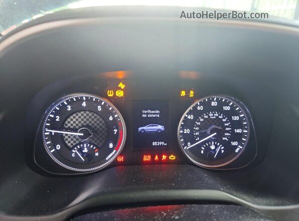 5NPD84LF1LH544998 2020 HYUNDAI ELANTRA Синий Вид щитка приборов