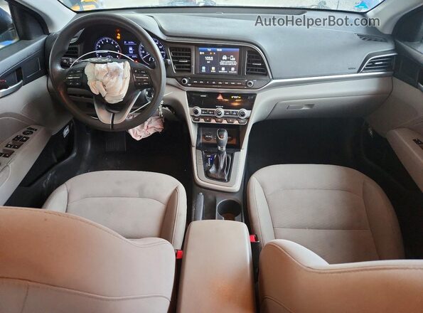 5NPD84LF1LH544998 2020 HYUNDAI ELANTRA Синий Вид панели приборов