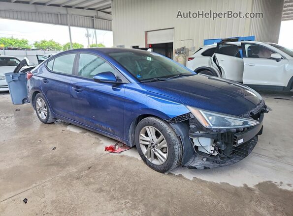 5NPD84LF1LH544998 2020 HYUNDAI ELANTRA Синий Передняя правая четверть
