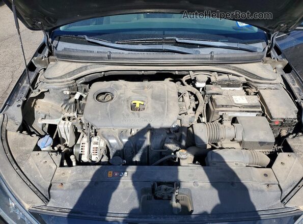 5NPD84LF1LH575393 2020 HYUNDAI ELANTRA Black Widok wnętrza z tyłu