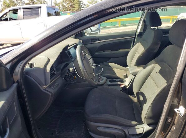 5NPD84LF1LH575393 2020 HYUNDAI ELANTRA Black Widok wnętrza z przodu
